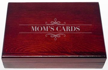 Mom's Mahogany Card Box